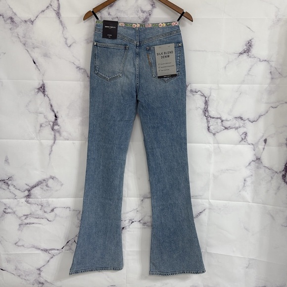 MISS SIXTY Silk Blend Denim Light Blue Flare Jeans W26 - Picture 14 of 16